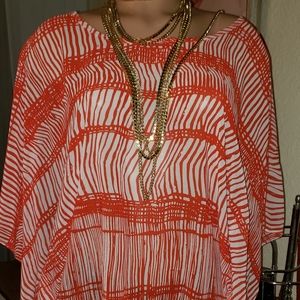 Blouse sleeveless peck & peck